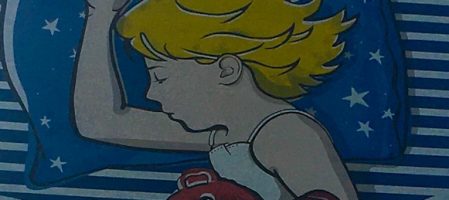 Sleeping mermaid – mural