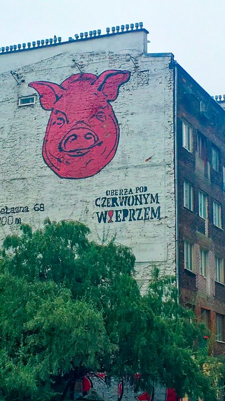 Oberża pod Czerwonym Wieprzem – mural